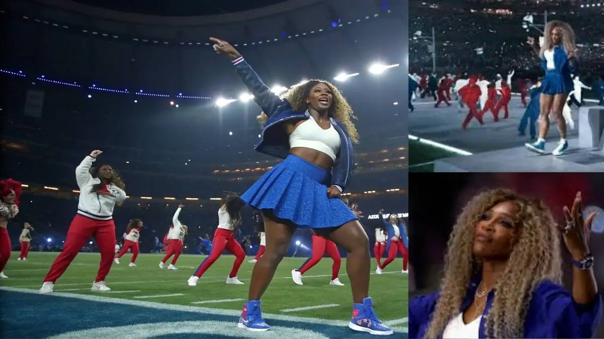 Serena Williams Stuns in Tenniscore Outfit While Dancing at Kendrick Lamar’s Super Bowl 2025 Halftime Show